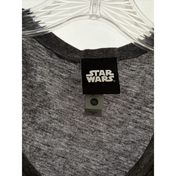 M Next Level Star Wars Gray Graphic Tank Don’t Call Me Princess Round Neck - Picture 4 of 5